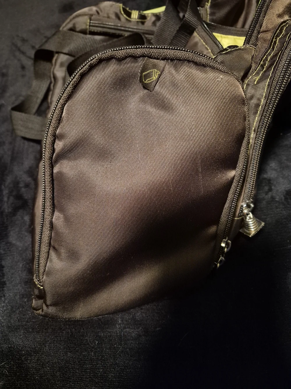 Fisher-Price Fastfinder Messenger Diaper Bag Brown & Green
